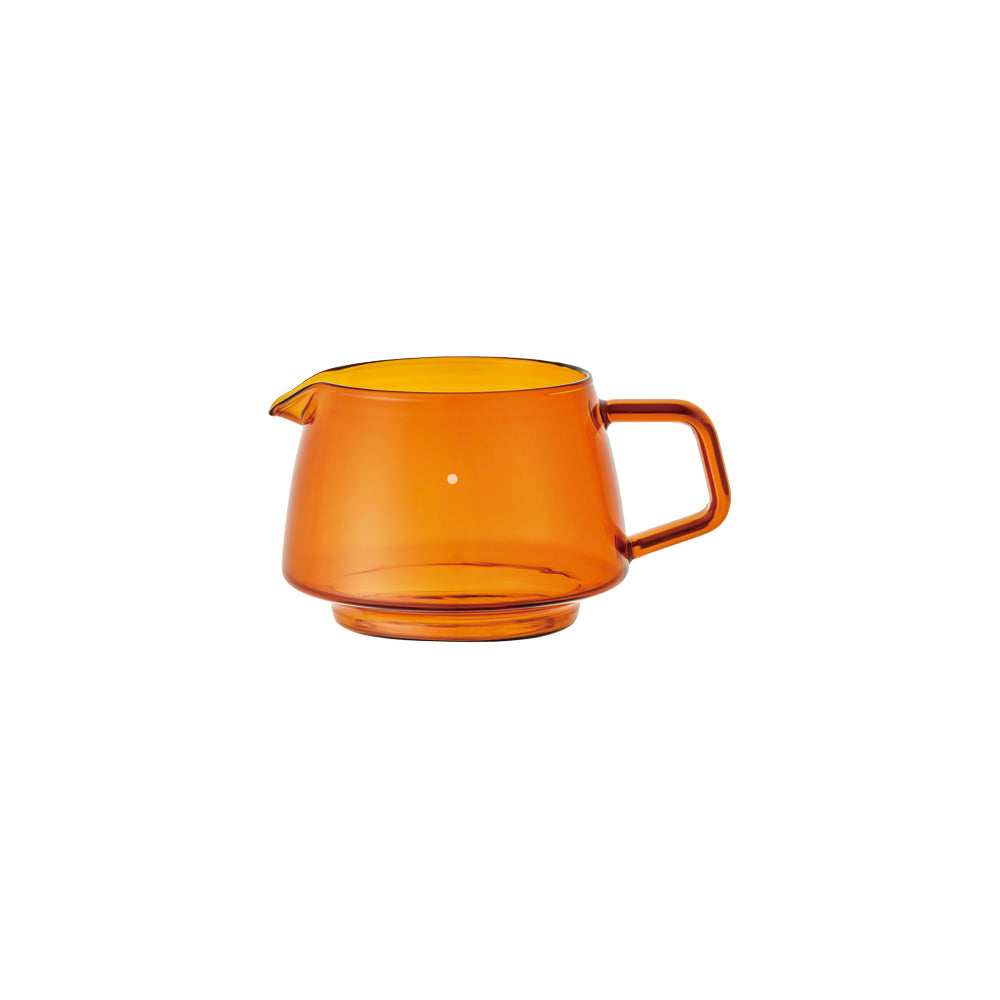 Verseuse à café en verre ambré 2 tasses