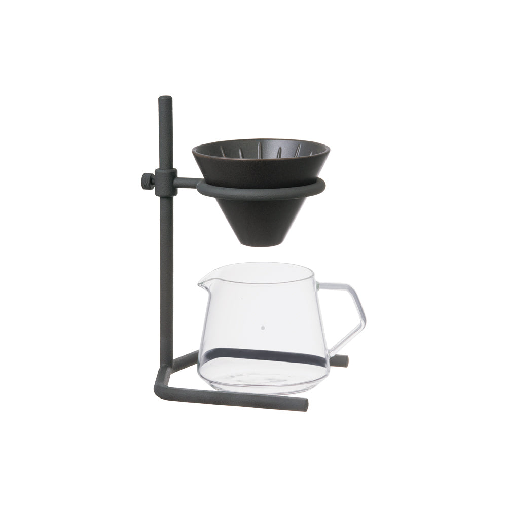 Support de verseur à café en fonte, set 2 tasses