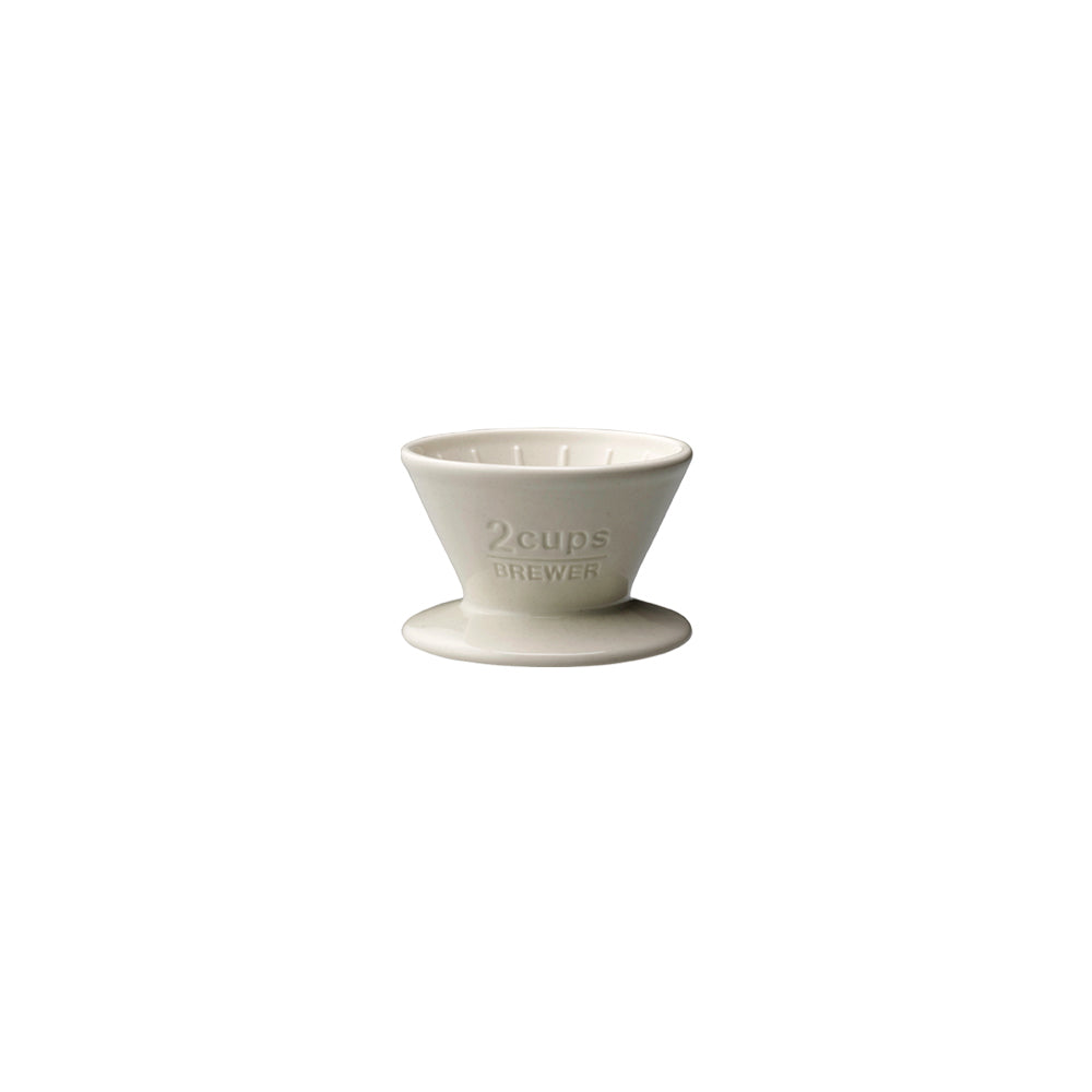 Verseuse à café manuelle 2 tasses en porcelaine
