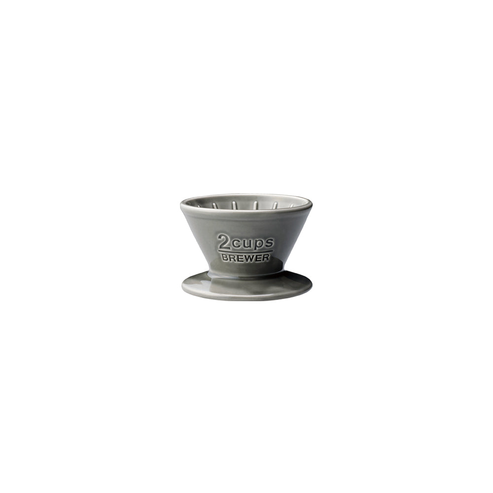 Verseuse à café manuelle 2 tasses en porcelaine