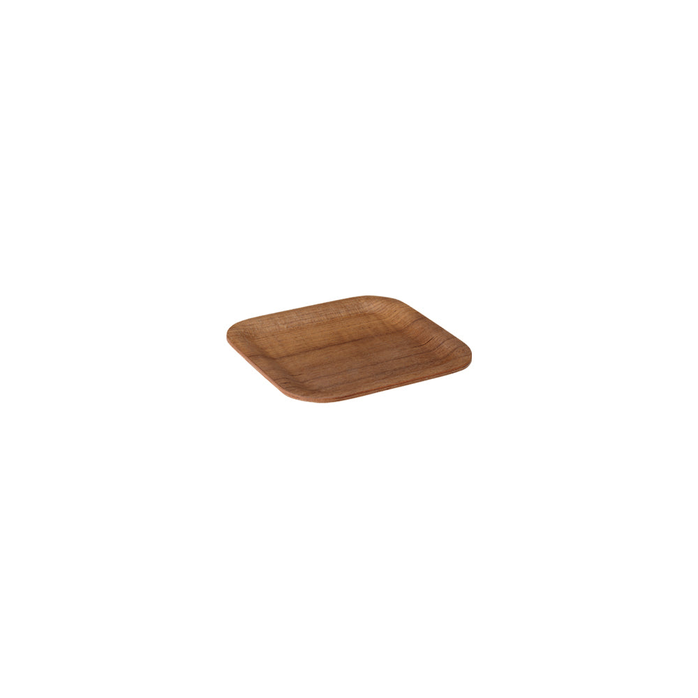 Plateau antidérapant 160×160mm teck