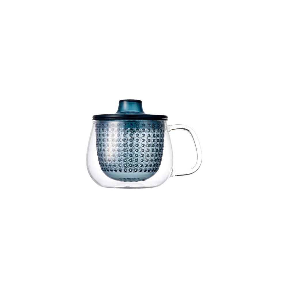 Mug en verre avec couvercle et infuseur 350 ml