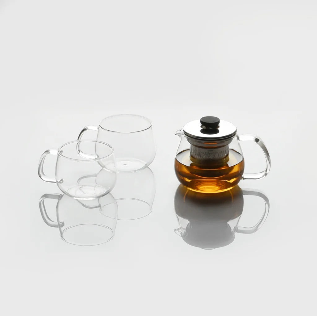 Théière en verre 450 ml avec couvercle et infuseur en inox