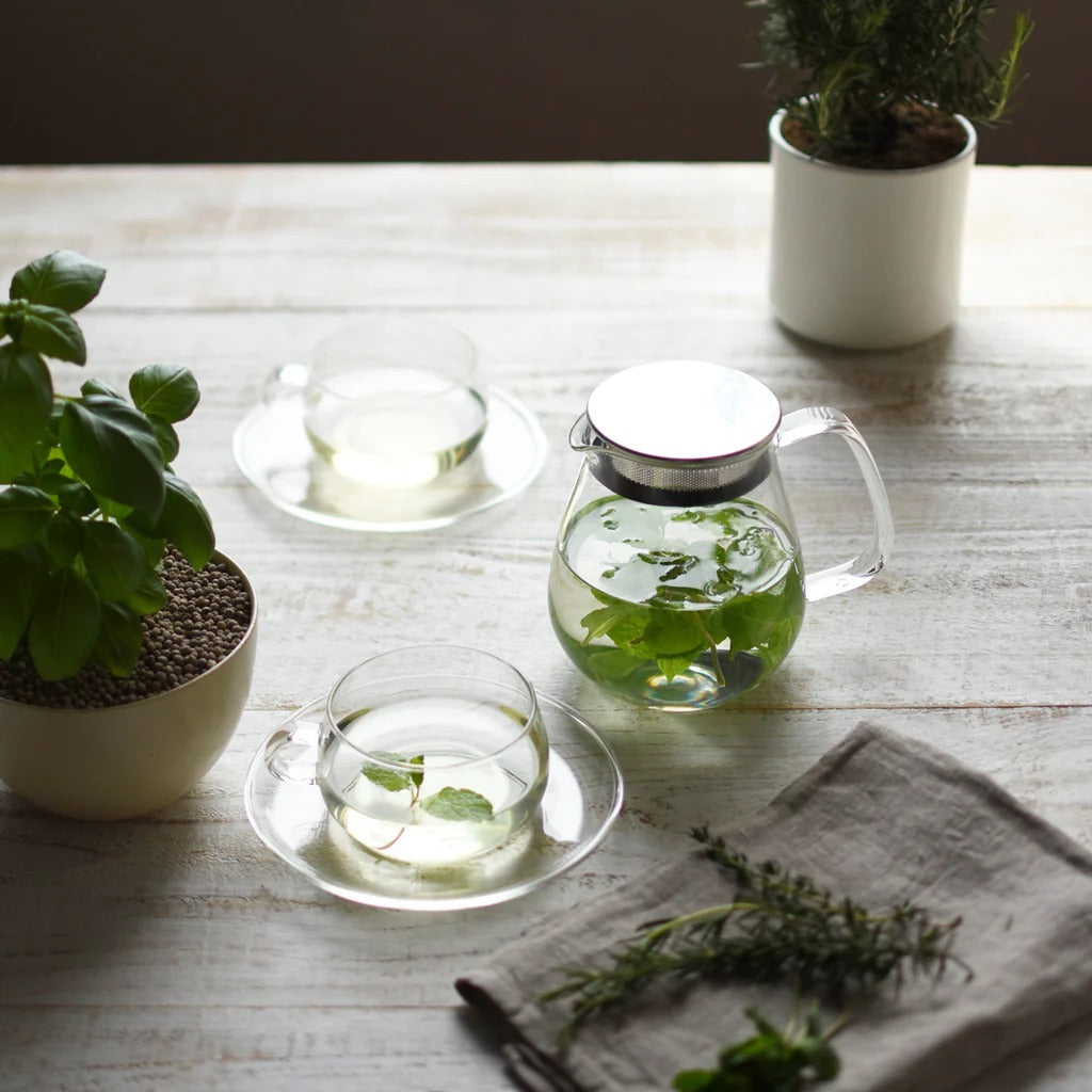 Théière en verre à bouton unique 720ml
