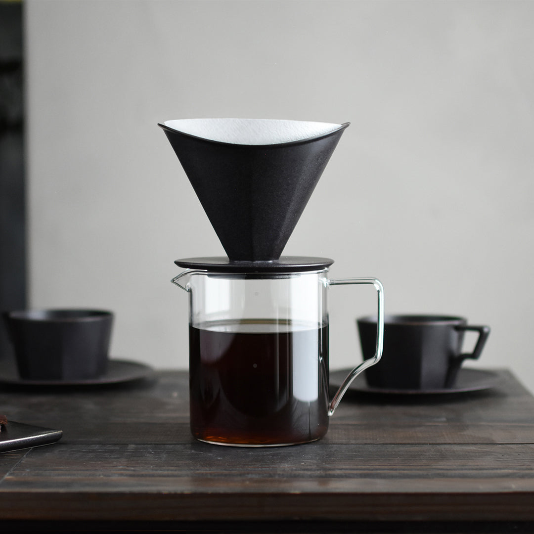 Cafetière à infusion lente et verseuse en verre - 2 tasses