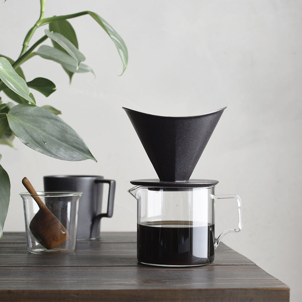 Verseuse à café en verre 2 tasses