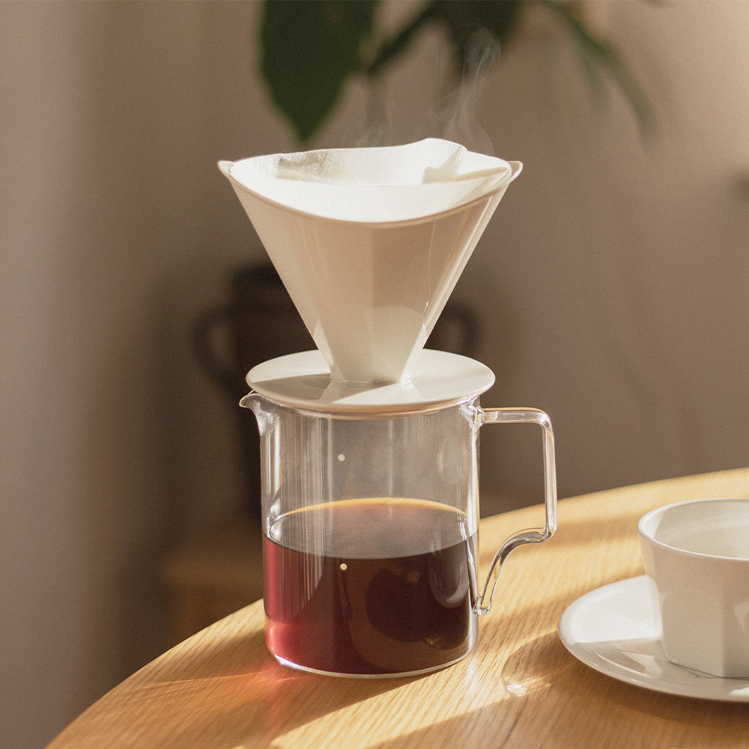 Cafetière à infusion lente et verseuse en verre - 2 tasses