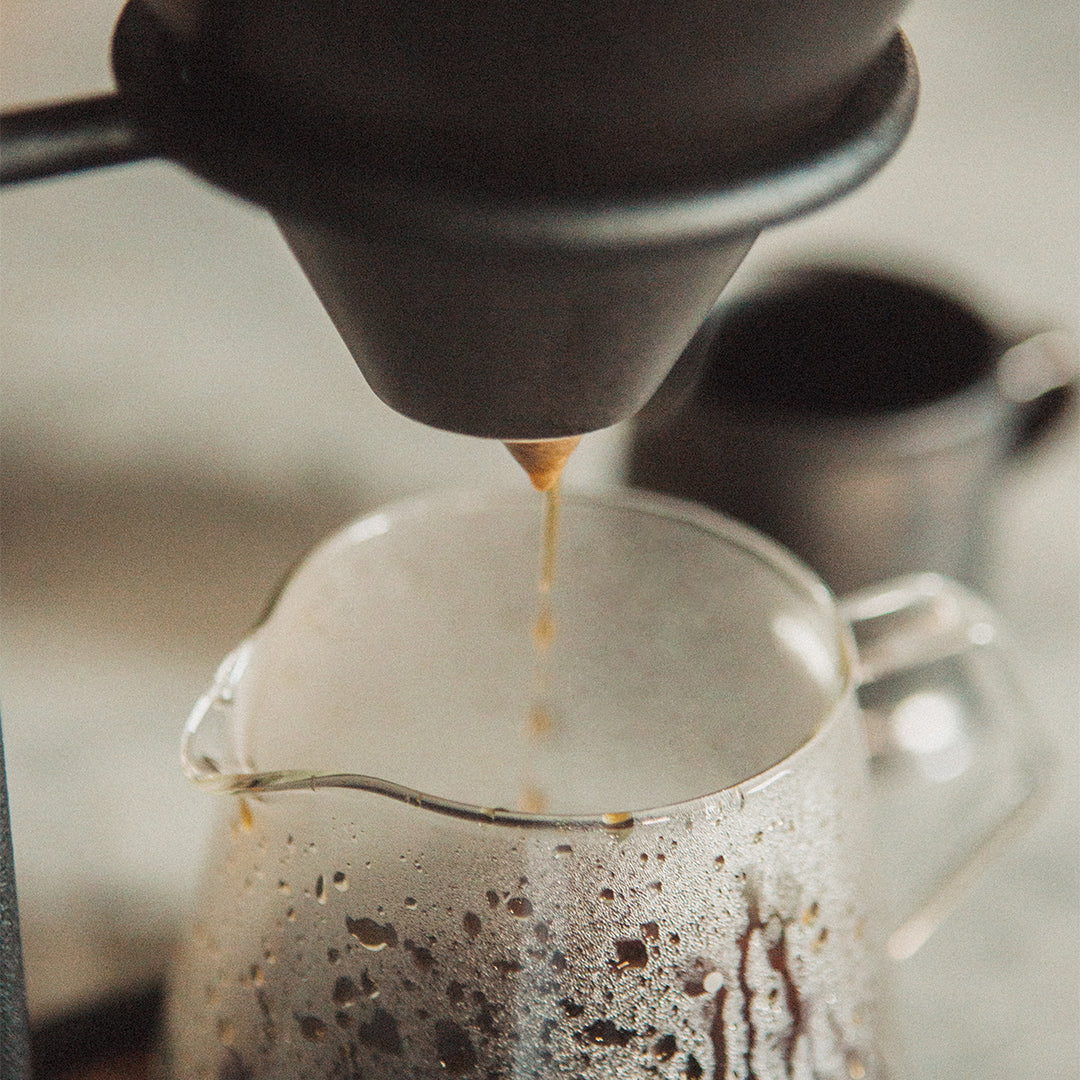 Verseuse à café-filtre 4 tasses en porcelaine effet fonte