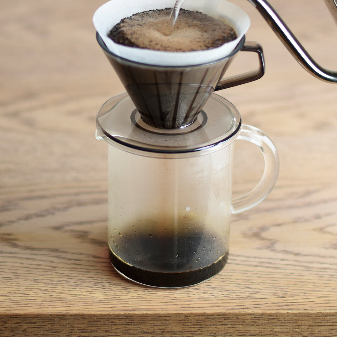 Verseuse à café en verre 2 tasses