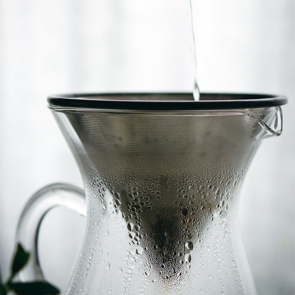 Service de cafetière à verseur 2 tasses avec filtre en acier inoxydable (B)