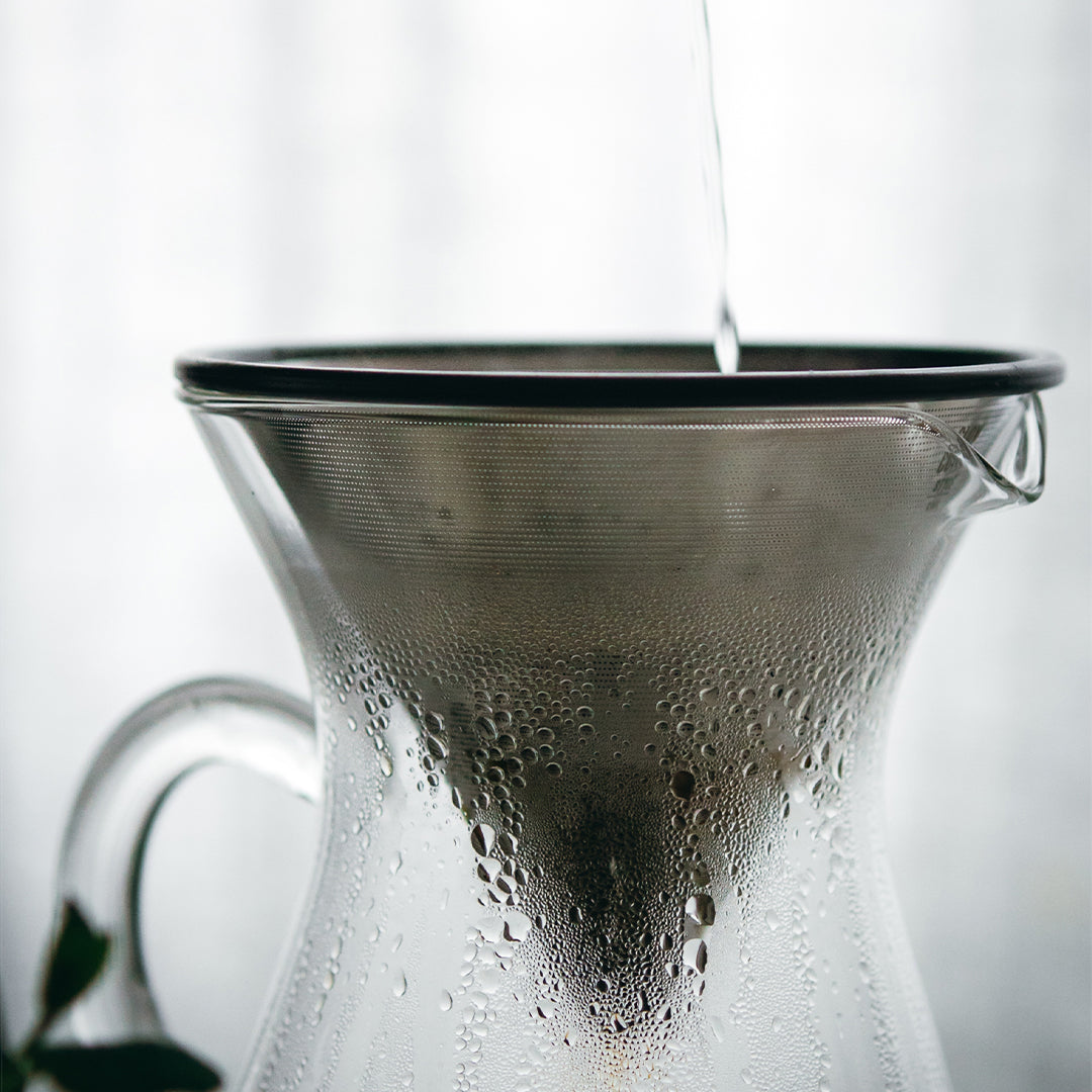 Service de cafetière à verseur 2 tasses avec filtre en acier inoxydable (B)